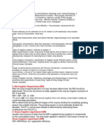 Rainfall, Runoff, Evaporation and Irrigation Requirements