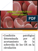 Anemias hemoliticas hereditarias