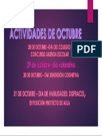 ACTIVIDADES OCTUBRE