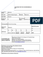 Syllabus - Clinical Immunology