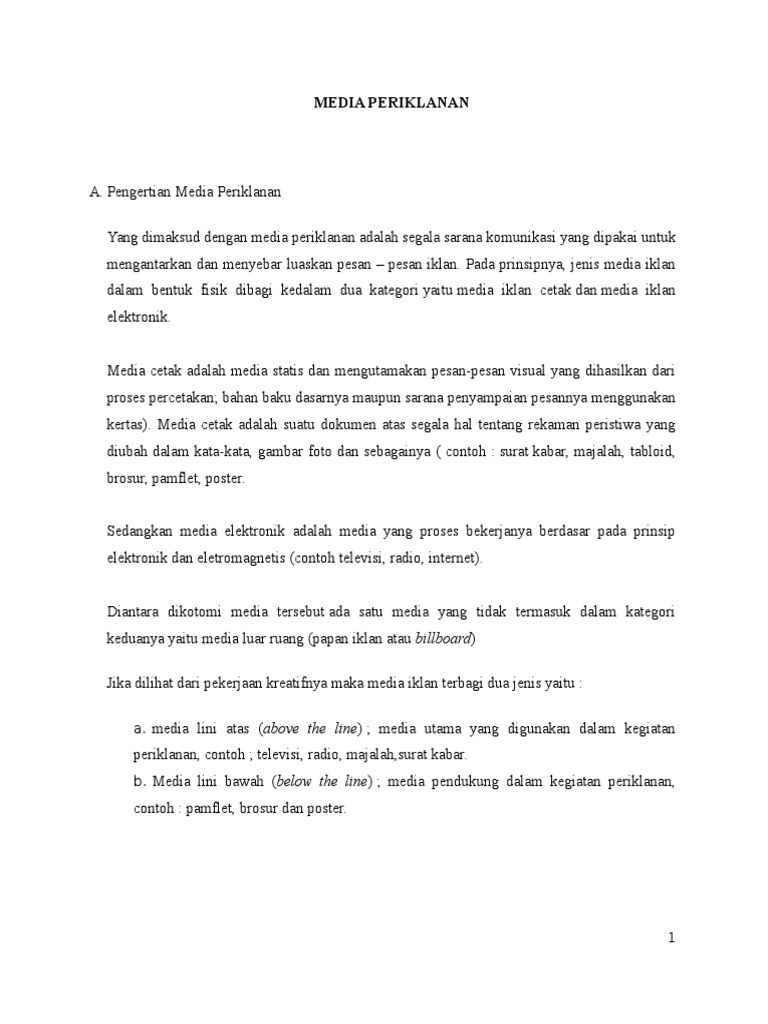 Contoh Gambar Iklan Media Cetak Dan Elektronik - Contoh ...