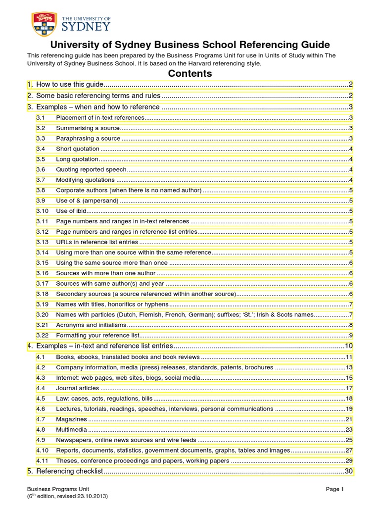 USYD Harvard Referencing Guide | PDF | International Energy Agency ...