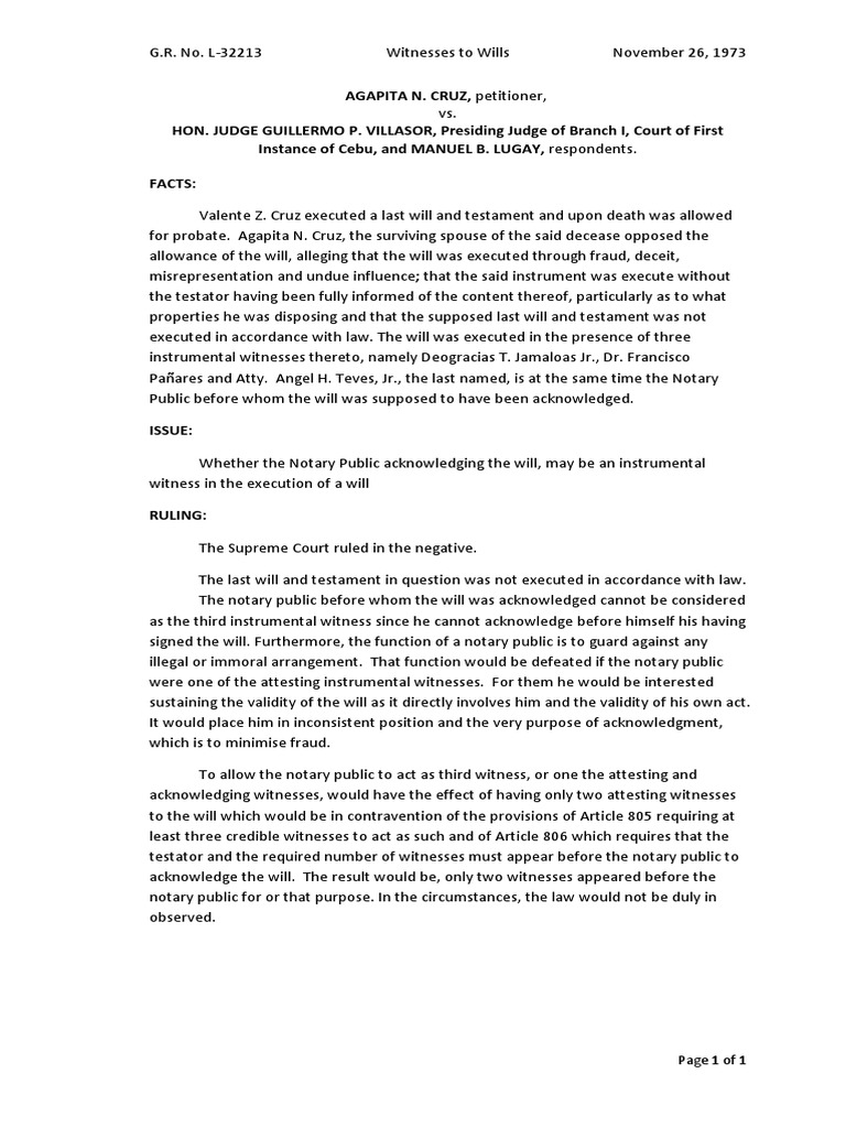 Credibility of Will Witnesses | PDF | Will And Testament | Probate