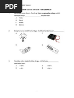 Contoh Kertas Jawapan Objektif