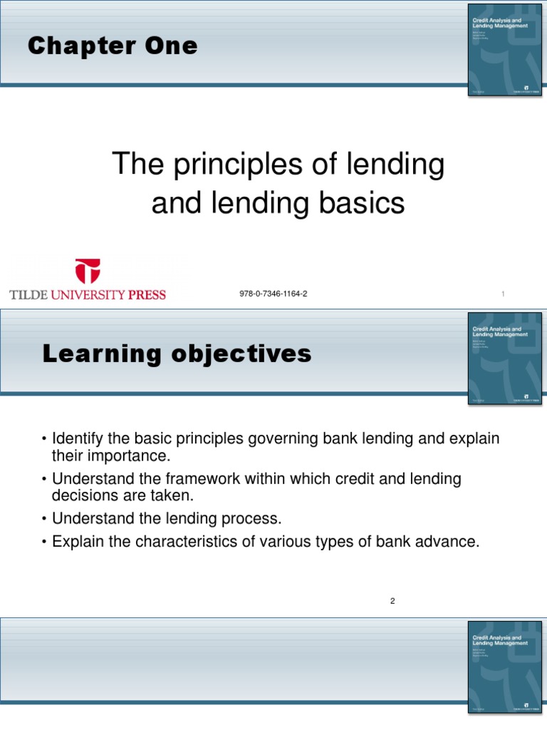 Principles of Bank Lending Explained | PDF | Loans | Credit (Finance)