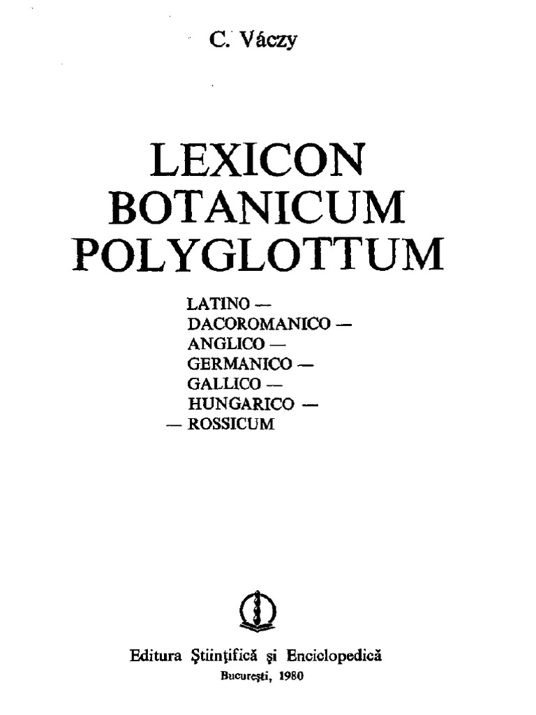 Dict Botanic | PDF
