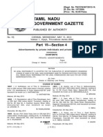 Tamil Nadu Government Gazette: Part VI-Section 4