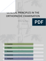 General Principles in The Orthopaedic Examination: Dina Aprilya