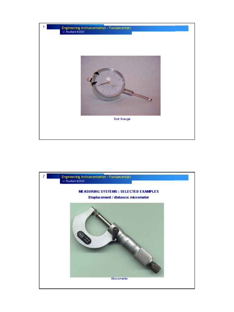 Engineering Instrumentation - Fundamentals | PDF | Analog To Digital ...