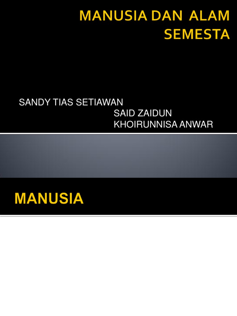 Manusia Dan Alam Semesta | PDF