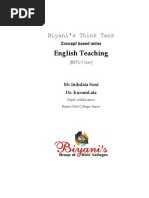 Download English Teaching BSTC - I Year by GuruKPO  SN241442675 doc pdf