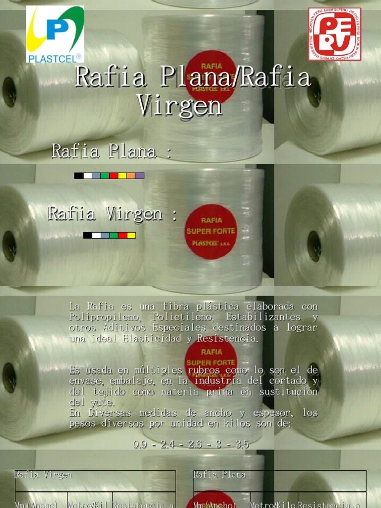 Rafia Plana / Rafia Virgen | PDF | Naturaleza