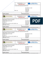 Pay-In-Slip: Examination Fees