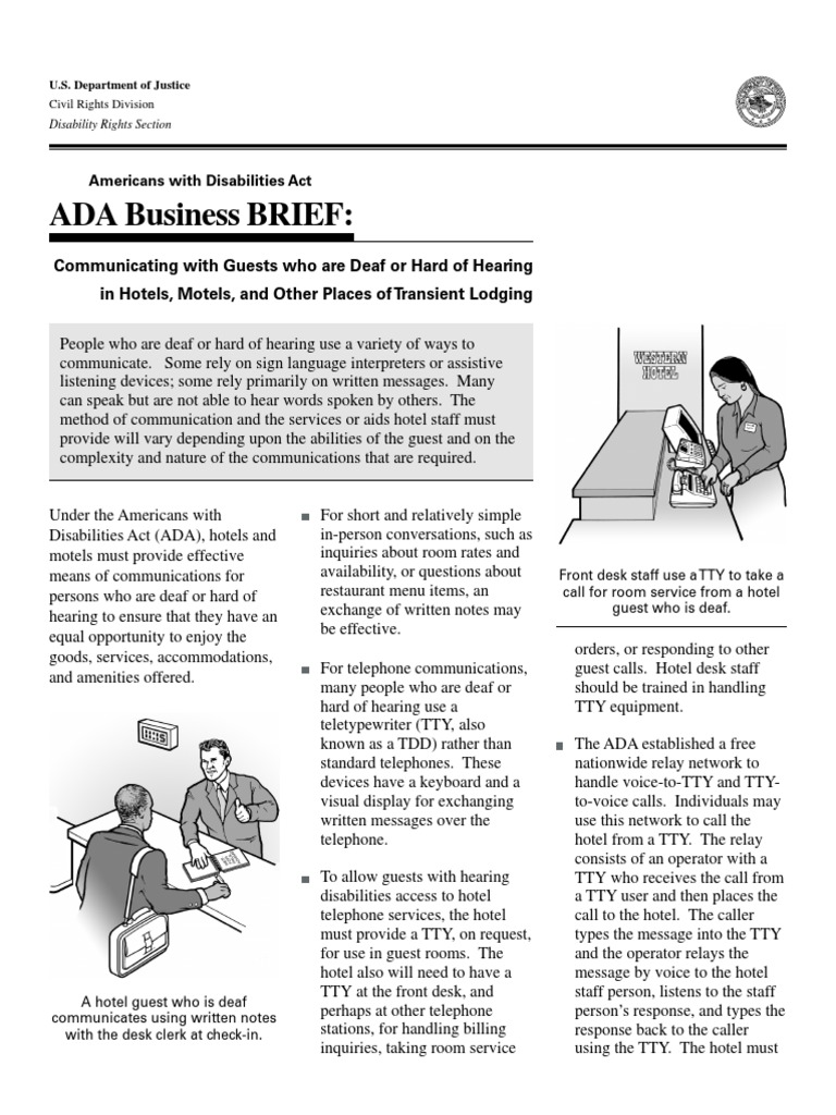 Hotel Comb R Prt Americans With Disabilities Act Of 1990