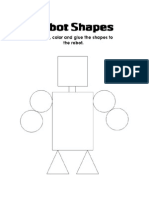 Cut and Paste To Make Robot Shapes