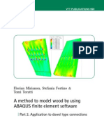 A Method To Model Wood by Using ABAQUS Finite Element Software