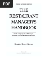 Download The Restaurant Managers Handbook - Brown by suonodimusica SN241455418 doc pdf