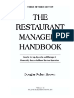 The Restaurant Manager's Handbook - Brown