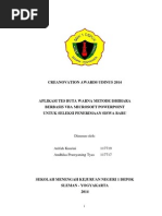 Download APLIKASI TES BUTA WARNA METODE ISHIHARA BERBASIS VBA MICROSOFT POWERPOINT UNTUK SELEKSI PENERIMAAN SISWA BARU by Lintang Wisesa SN241456914 doc pdf