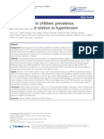 Severe Obesity in Children: Prevalence, Persistence and Relation To Hypertension