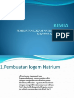 Pembuatan Logam Natrium Dan Senyawa Natrium