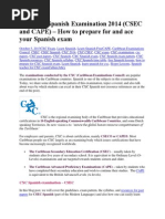 Download The CXC Spanish Examination 2014 by maxinel SN241461477 doc pdf