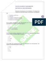 3 Test de Evaluación de Conocimientos Bioestadistica