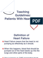 Teaching Guidelines: Patients With Heart Failure