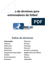 Glosario de Terminos Para Entrenadores de Futbol