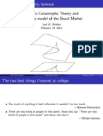 Catastrophe Theory Seminar on Thom's Theory and Zeeman's Stock Market Model