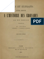 Nicolae Iorga Notes Et Extraits Pour Servir À L'histoire Des Croisades Au XVe Siècle. Volumul 2