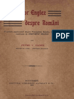 Un Călător Englez Despre Români O Scriere Englezească Despre Principatele Române-Teză de Doctorat