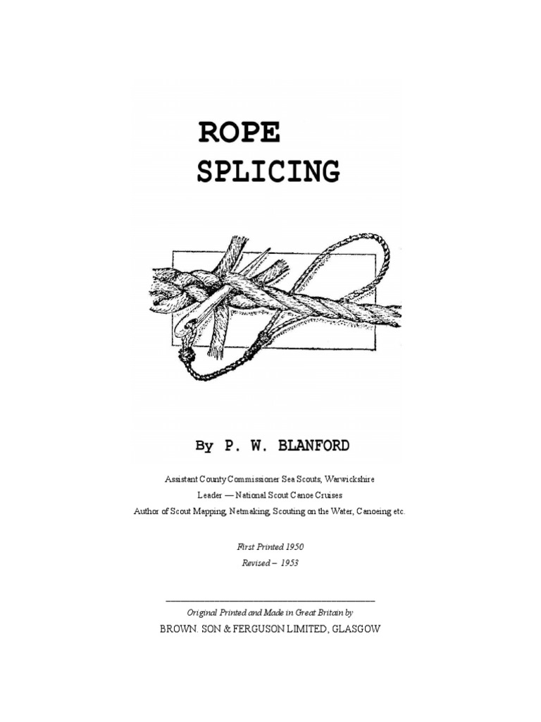 Rope Splicing | PDF