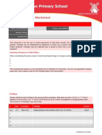 Blank Policy Monitoring Worksheet