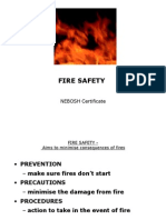 Nebosh Certificate - Fire Safety by Terry Robson