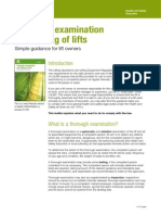 INDG339 Thorough Examination & Testing of Lifts