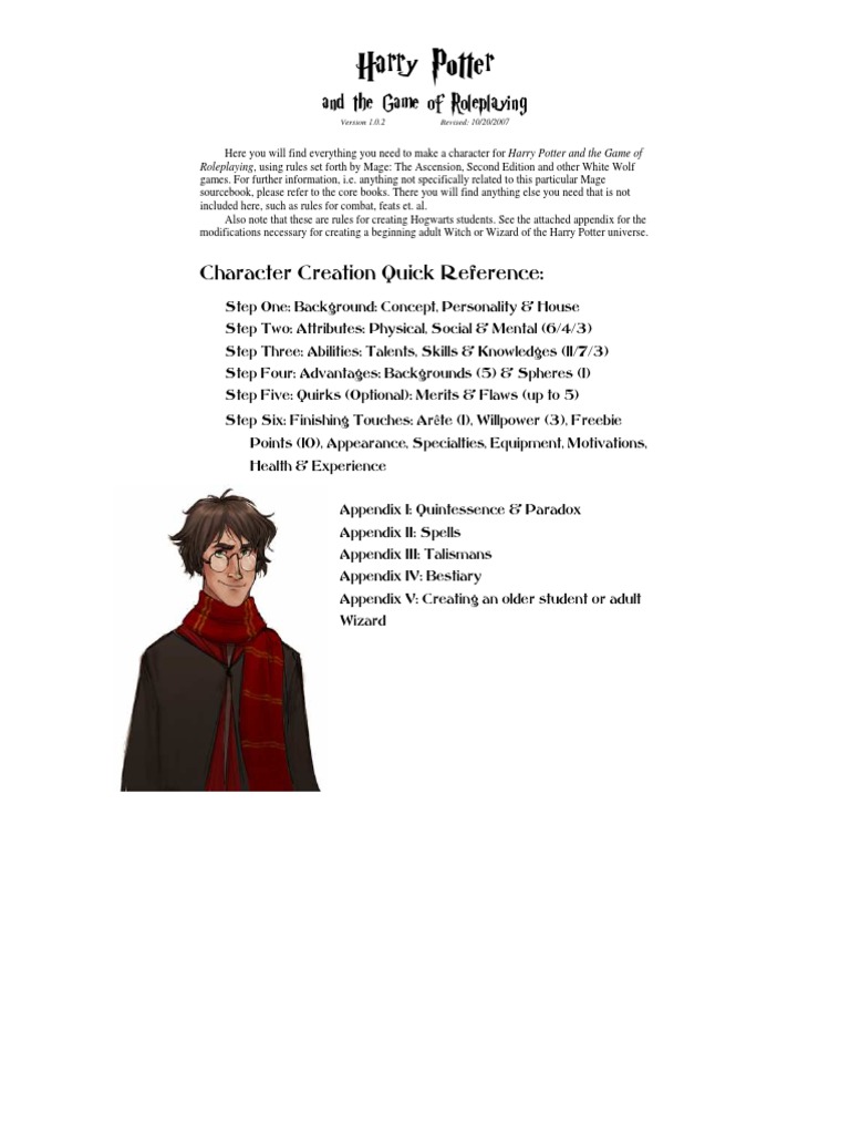 Harry Potter RPG | PDF | Expert | Science