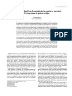 El Maltrato Infantil en El Contexto de La Conducta Parental:percepciones de Padres e Hijos