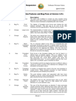 Concept Suspension: Program: Software Release Notes Sheet 1 of 2 @8/07/2008