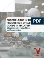 Report - Forced Labor Malaysian Electronics 2014 - Verite