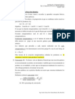 Balance de Materia Con Reacción Química