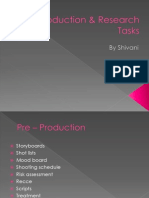 Pre-Production & Research Tasks