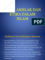 Akhlak Dan Etika Dalam Islam