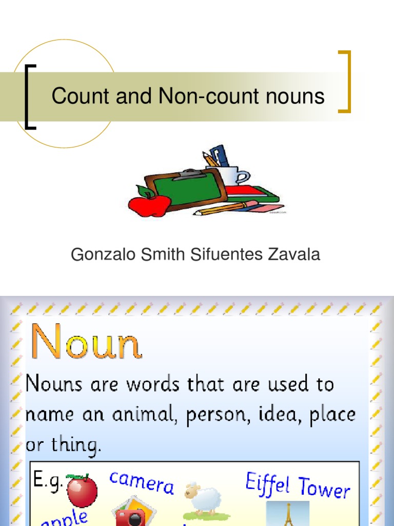 Count and Noncount Nouns 4 PDF Noun Plural