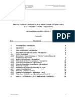 Memoria Descriptiva Agua Potable