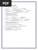 Conditional Sentence Type I and II