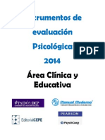 Catalogo Area Clinica y Educativa 2014