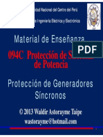 Unidad 8 - Protección de Generadores 2013