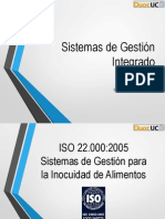 Sistemas de Gestión Integrado ISO 22000