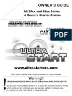 Ultra Start Remote Start User Manual